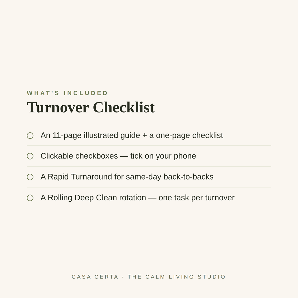 The Airbnb Turnover Checklist™