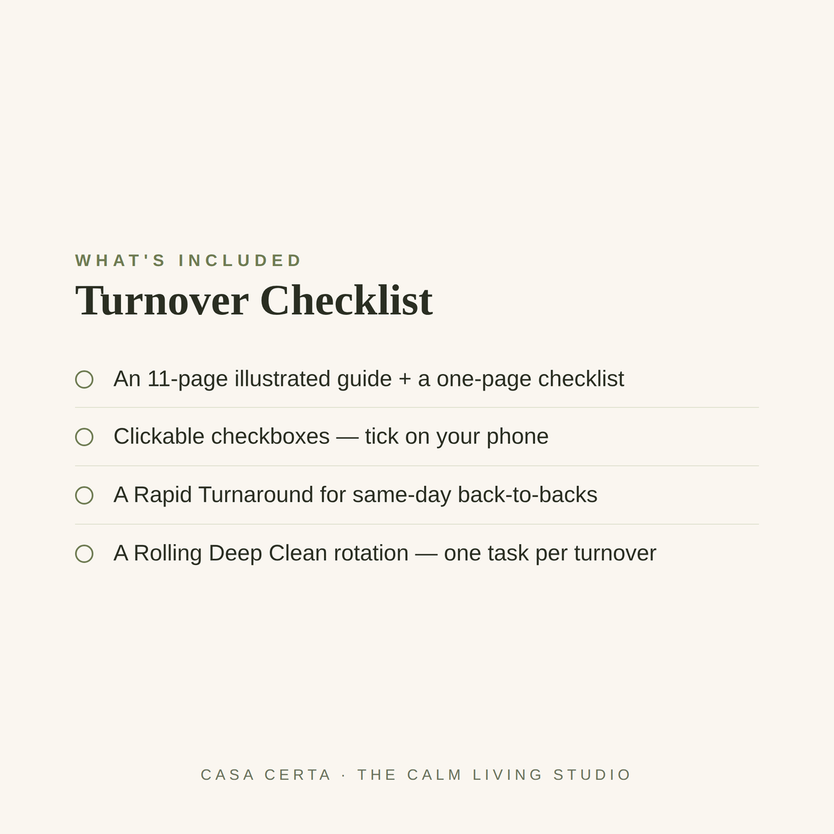 The Airbnb Turnover Checklist™