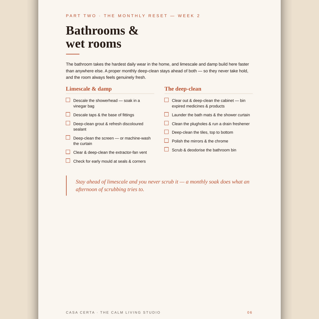 The Monthly Home Reset™
