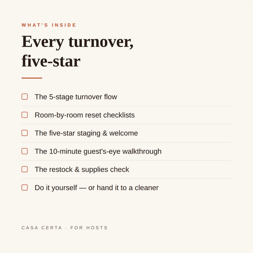 The Airbnb Turnover Checklist™
