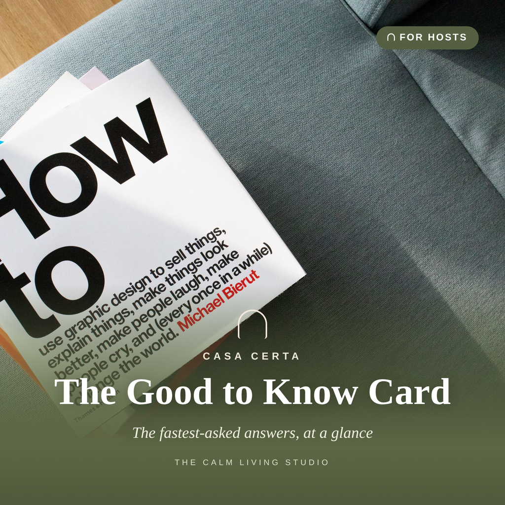 The Good-to-Know Guest Card