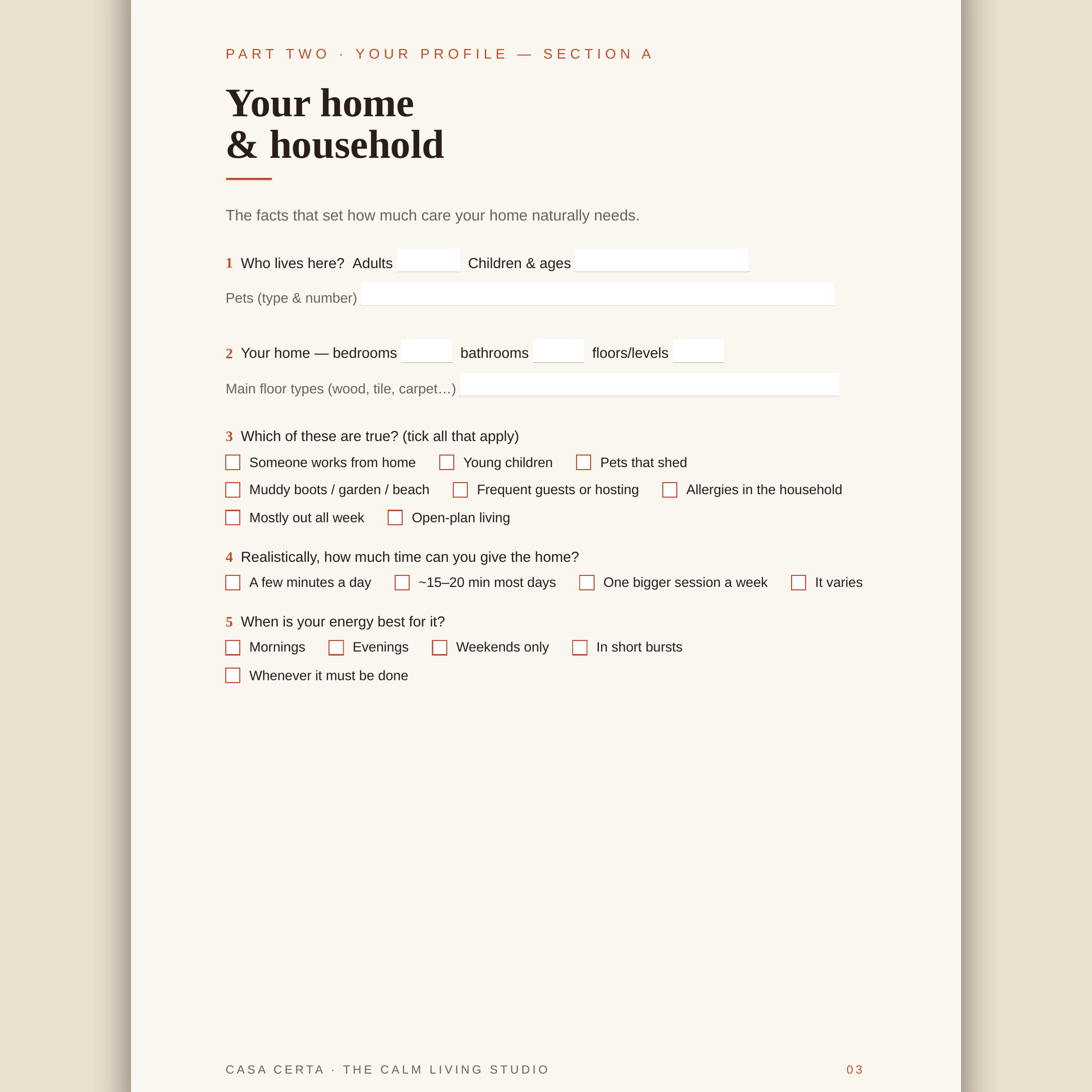 The Home Personality Profile™