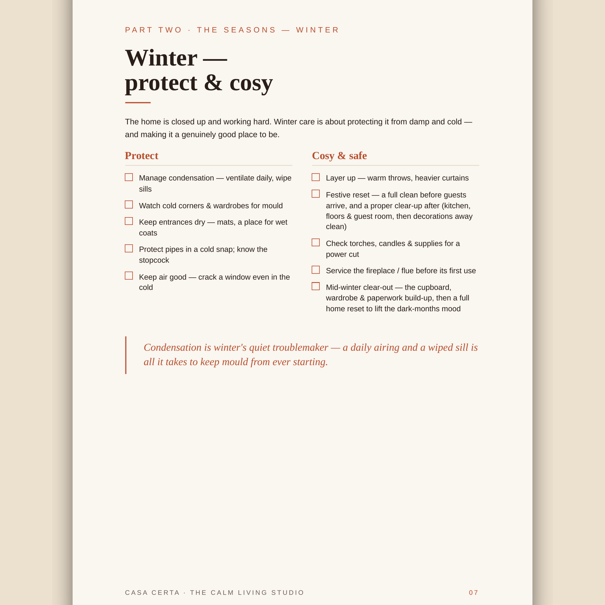 The Seasonal Home Renewal™