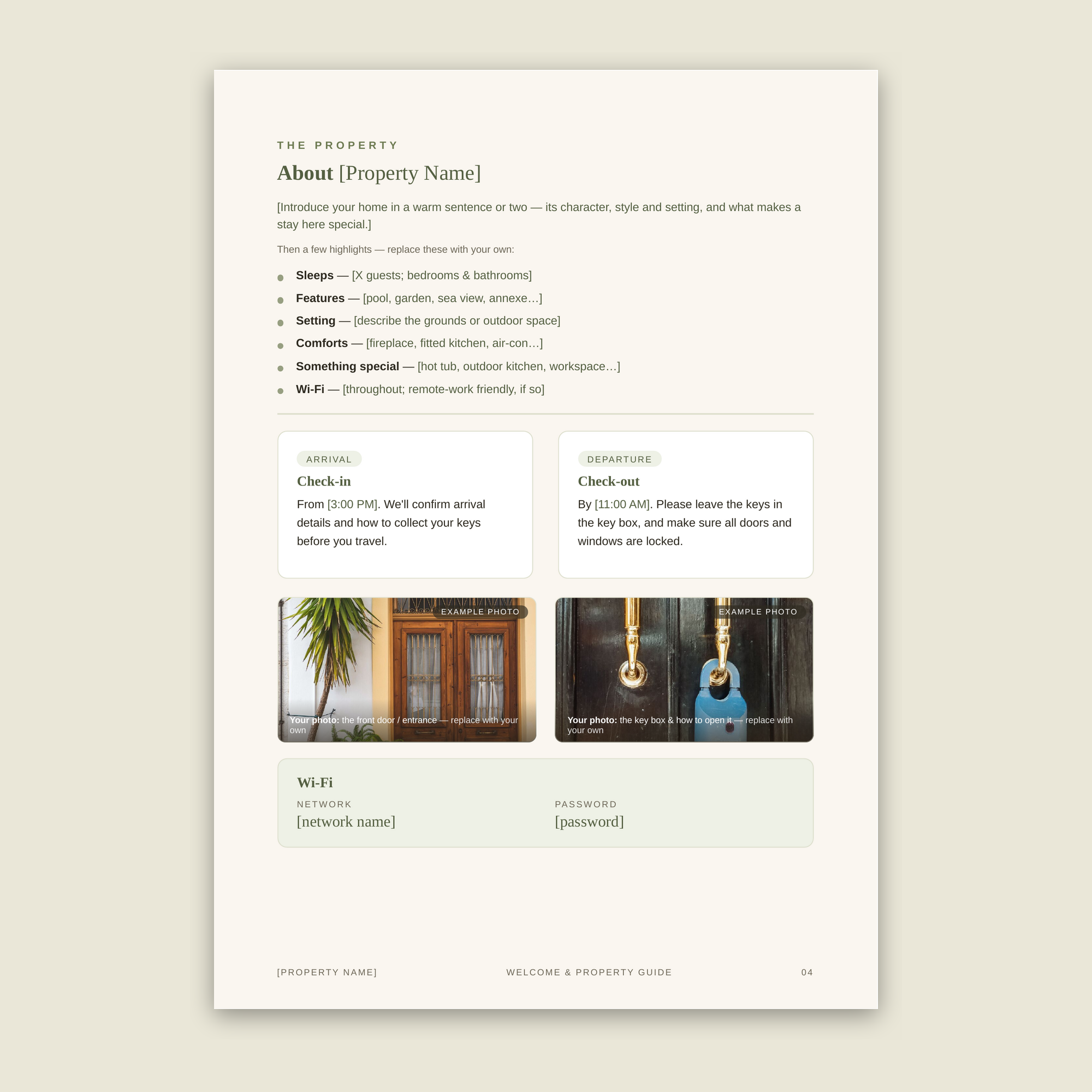 The Airbnb Welcome Book™