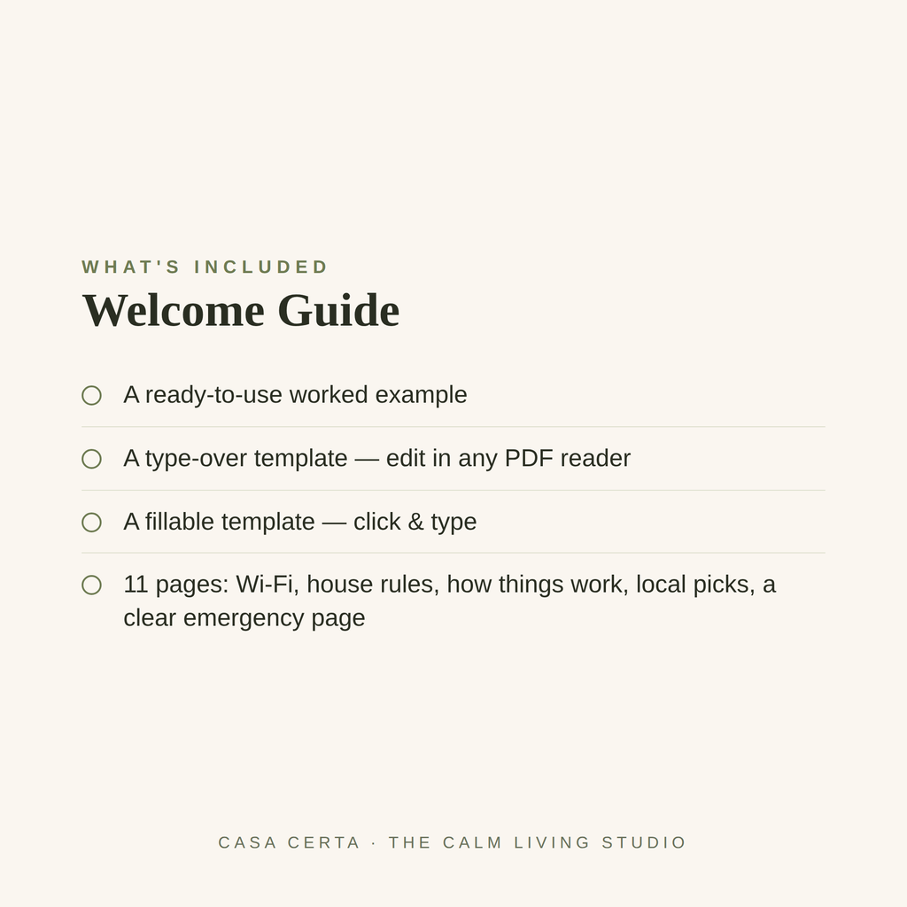 The Airbnb Welcome Book™