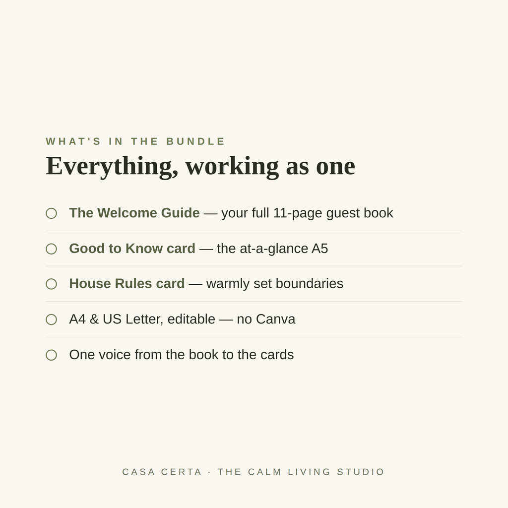 The Airbnb Welcome Pack
